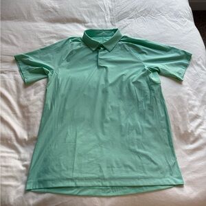 Lulu Stretch Golf Polo Large Green Perfect Condition